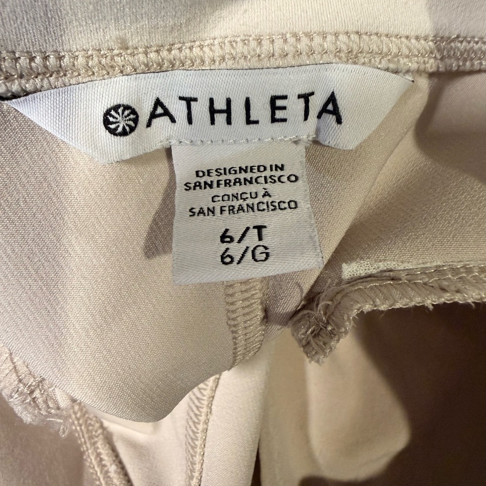 Athleta High-Rise Cropped Straight Pants in Light Beige - Picture 13 of 16